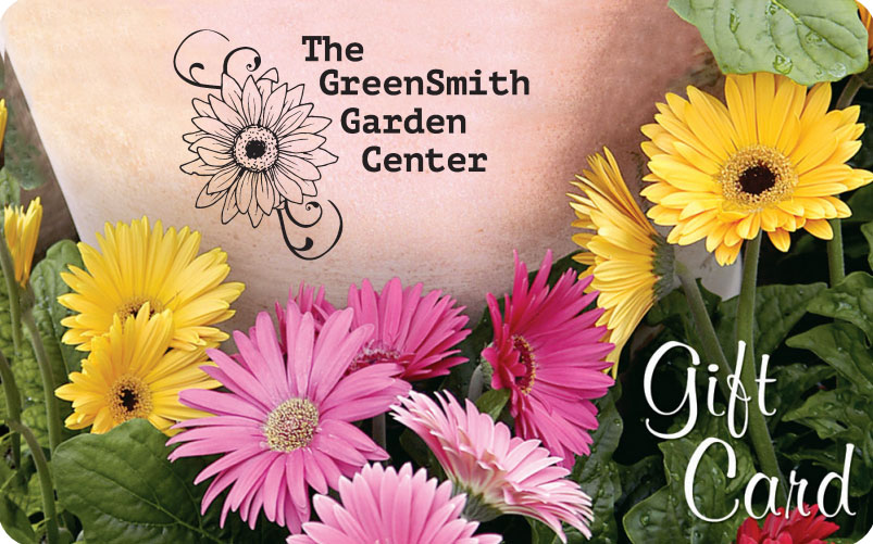 The Greensmith Gift Card with Flowers Pictured on card